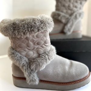 Coach Izzie Zig Suede Boot
